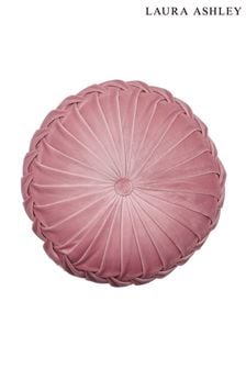 Laura Ashley Dark Blush Pink Round Rosanna Cushion (C62854) | DKK355