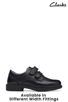 Clarks Black Multi Fit Leather Scala Pace Shoes (C62907) | €63 - €66