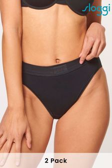 Sloggi Double Comfort Tai Black Briefs 2 Pack (C63249) | OMR11