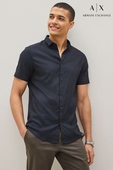 Armani Exchange Stretch Short Sleeve Shirt (C63263) | $146