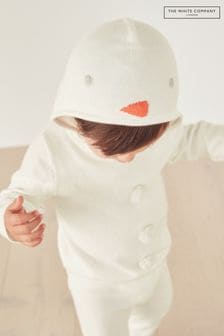 The White Company Organic Cotton White Christmas Snowman Jumper & Leggings Set (C63267) | €32