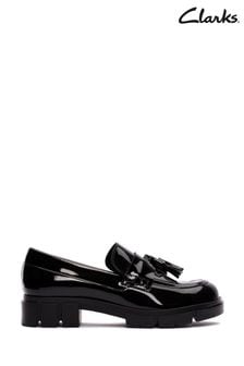 Clarks Black Patent Teala Loafer Shoes (C63333) | 107 €