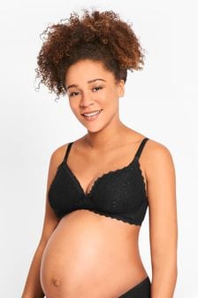 JoJo Maman Bébé Black Maternity & Nursing Lace Bras (C63360) | 115 SAR