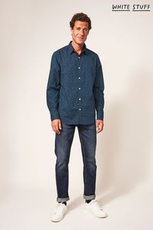 chemise Blanc Stuff Bleu Party à imprimé géométrique (C63461) | €37