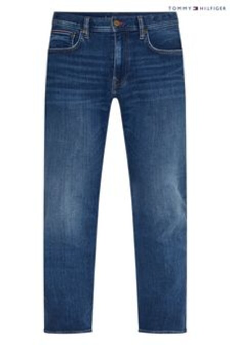 جينز مستقيم Madison لون أزرق طويل وكبير من Tommy Hilfiger (C63592) | 67 ر.ع