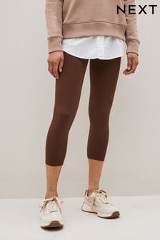 Chocolate Brown - Cropped Leggings (C63712) | BGN29
