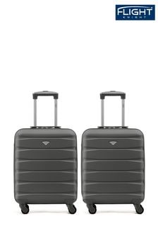Flight Knight Ryanair Priority 4 Wheel ABS Hard Case Cabin Carry On Suitcase 55x40x20cm  Set Of 2 (C63781) | €142