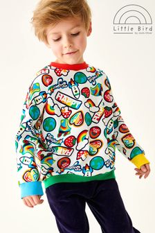 Little Bird by Jools Oliver Multi Colourful Badge Print Sweatshirt (C64218) | €11 - €13.50