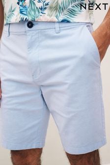 Light Blue Oxford Slim Stretch Chino Shorts (C64228) | €12.50