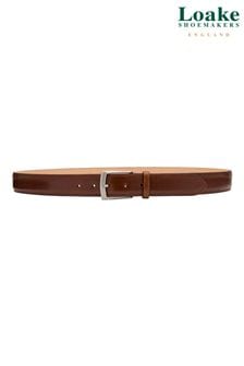 Loake Henry Brown Mahogany Leather Belt (C64312) | €53