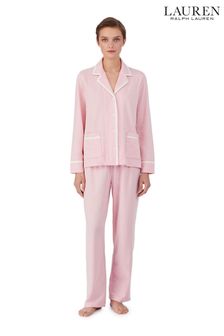 Lauren Ralph Lauren Pink Notch Collar Pyjama Set (C64412) | ₪ 554
