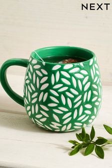 Green Leaf Pattern Mug (C64424) | €10