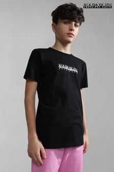Schwarz - Napapijri Box Kurzärmeliges T-Shirt mit Logo (C64592) | 13 € - 20 €