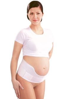 Biały - Pas ciążowy Jojo Maman Bébé zapewniający wsparcie, klasa medyczna (C64934) | 200 zł