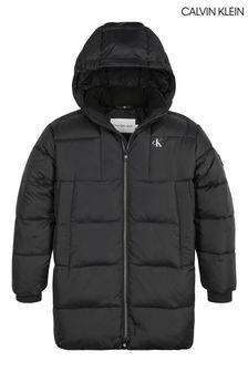 Calvin Klein Boys Essential Parka Puffer Black Jacket (C65141) | ₪ 838