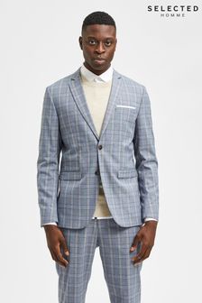 Selected Homme Blue Logan Slim Suit Jacket (C65166) | €66
