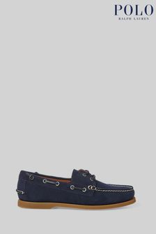 Polo Ralph Lauren Navy Merton Suede Slip On Loafers (C65215) | €89