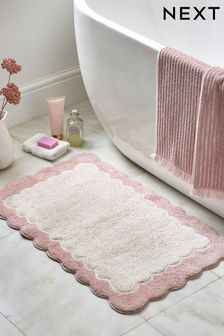 Pink Scallop Bath Mat (C65249) | $40