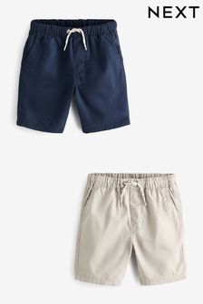 Navy Blue/Stone Cream - Shorts zum Hineinschlüpfen im 2er-Pack (3-16yrs) (C65318) | 19 € - 32 €