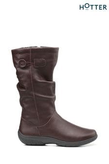 Hotter Brown Hotter Derrymore II Black Zip-Fastening Boots (C65423) | LEI 830