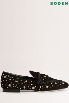Boden Embroidered Suede Loafers (C65505) | €111
