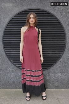 Красный - Платье-халтер миди Religion (C65624) | €63