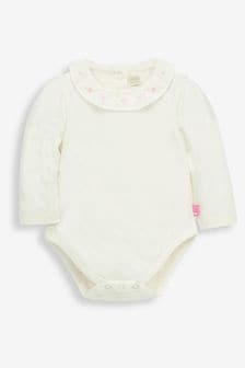 JoJo Maman Bébé Cream Frill Collar Body (C65718) | $23