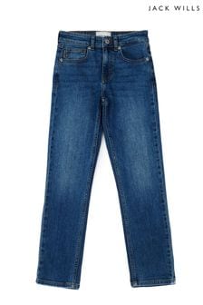 Niebieski Jack Wills z prostymi nogawkami Dżins Jeansy (C65728) | 125 zł - 170 zł