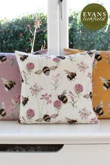 Evans Lichfield Natural Multicolour Country Bee Garden Printed Cushion (C65927) | NT$790