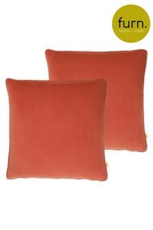 furn. 2 Pack Orange Cosmo Filled Cushions (C66127) | HK$257