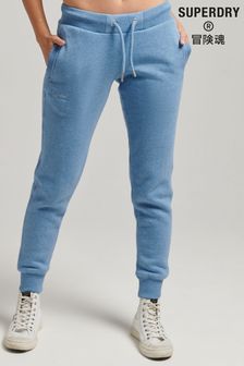 Superdry Blue Organic Cotton Vintage Logo Embroidered Joggers (C66266) | €58