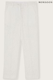 Monsoon Cream Brea Lace Bridesmaid Trousers (C66311) | $99 - $110