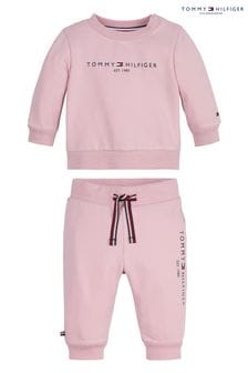 Tommy Hilfiger Baby Pink Joggers Set (C66423) | $107