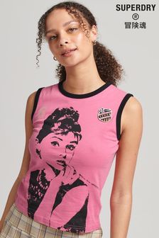 Superdry Pink Allstars AH Graphic Vest Top (C66446) | OMR13