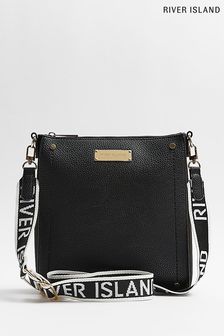 River Island Clean Structured Black Messenger (C66488) | €37