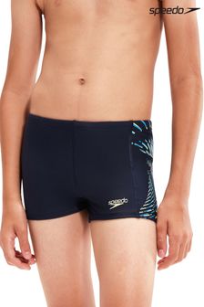 Speedo Blue Placement Print Aquashort Swim Shorts (C66689) | BGN 47