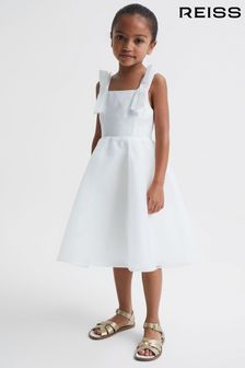 Reiss Ivory Selena Junior Tulle Strappy Occasion Dress (C66789) | 612 SAR