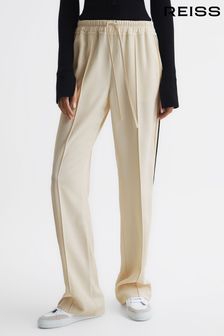 Reiss Cream Odell Petite Wide Leg Pull On Trousers (C66795) | €200