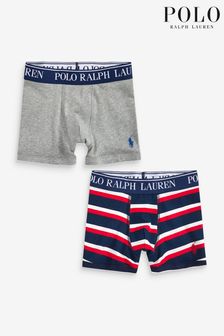 Polo Ralph Lauren Boys Cotton Stretch Logo Boxers 2 Pack (C67123) | ₪ 121