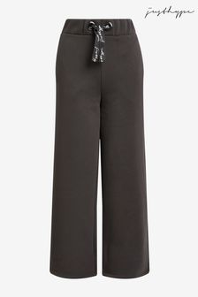 Hype. Womens Ganache Brown Justhype Scribble Drawcord Wide Leg Joggers (C67158) | €58