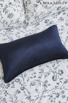 Laura Ashley Midnight Blue Nigella Rectangle - Feather Filled Cushion (C67237) | €23.50