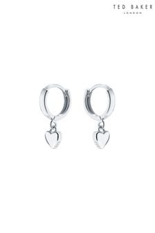 Ted Baker HARRYE: Silver Tiny Heart Huggie Earrings For Women (C67332) | ₪ 140