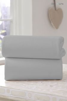 Clair De Lune Grey Cot Bed Fitted Sheet (C67798) | kr467