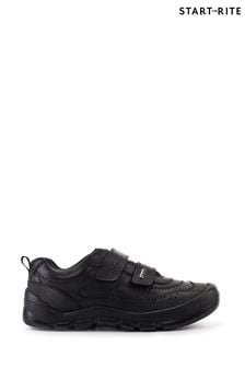 Start Rite Trooper Black Leather Tough School Shoes (C67836) | KRW132,400