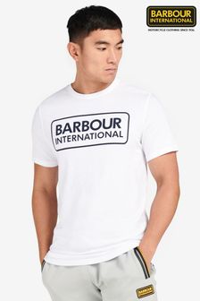 Barbour international mens white new arrivals
