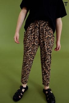 Animal Print Jersey Stretch Print Slouch Trousers (3-16yrs) (C68225) | €9 - €15