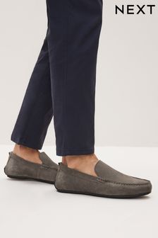 Grey Suede Driver Shoes (C68425) | R786