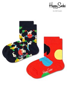 Happy Socks Kids Red Laika Socks 2 Pack (C68499) | 20 €