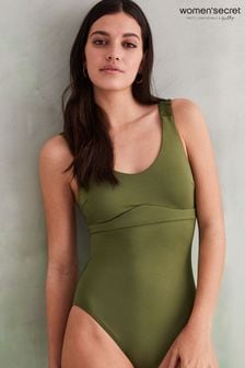 Women'secret Khaki Green Post-Surgery Scrunch Swimsuit (C68504) | €27