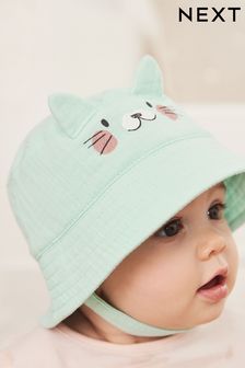 Mint Green Character Baby Bucket Hat (0mths-2yrs) (C68613) | $19